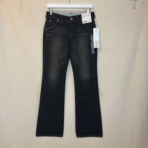 Uniqlo Regular Fit Bootcut Jeans Womens Size 2 Dark‎ Grey